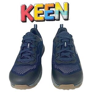 KEEN Sparta 2 Men’s Safety Toe Work Shoes Blue Black Gray Size 11D EH